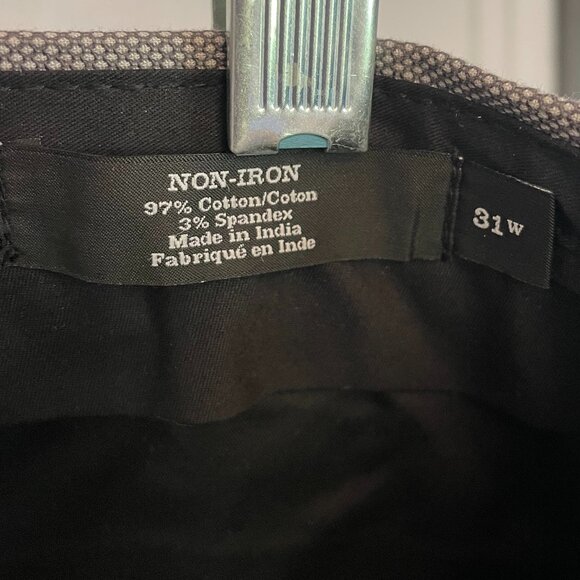 Nordstrom Men's Shop Athletic Fit Non-Iron Dress Pants Waist 31" x Length 29" - Picture 3 of 9